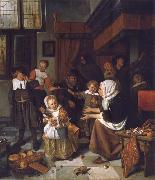 Jan Steen The Feast of St Nicholas USA oil painting artist